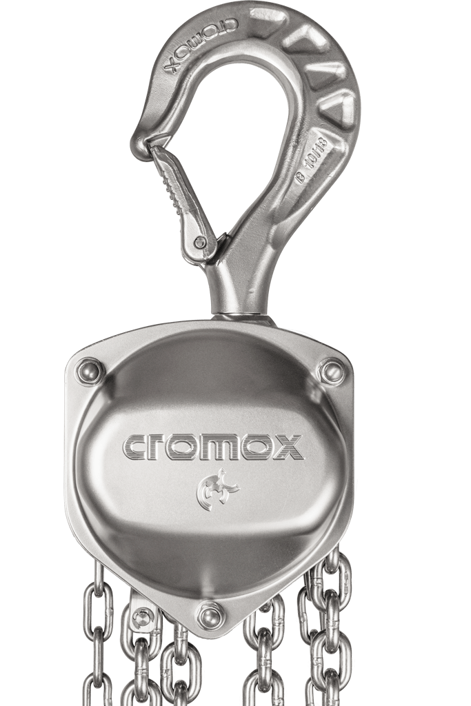 Hoist made from cromox® stainless steel