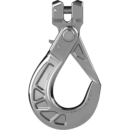 Self locking clevis hook made of stainless steel from cromox®