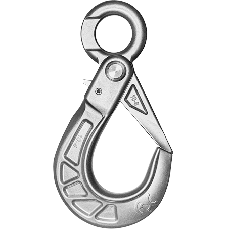 Self locking eye hooks made of stainless steel from cromox®
