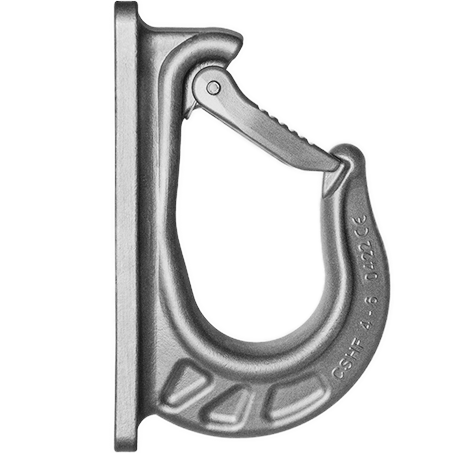 Weld-on load hook for direct connection to the chain made of cromox® stainless steel